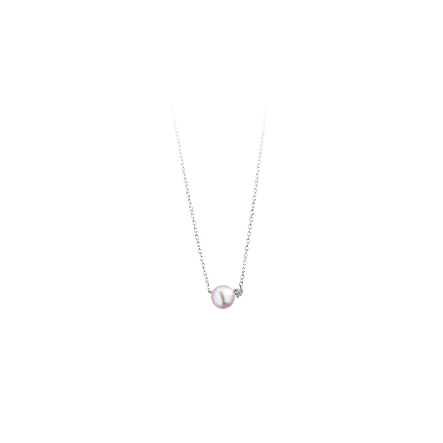 Viva Diamond Pink Blush Pearl Necklace