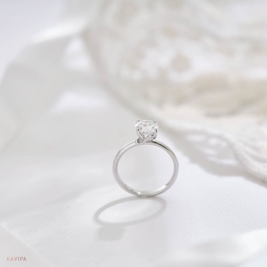 Classic Infinity Engagement Ring