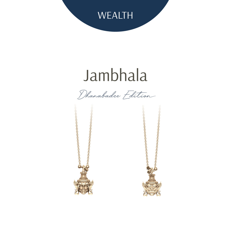 Jambhala Dhanabadee Necklace | Golden Gold