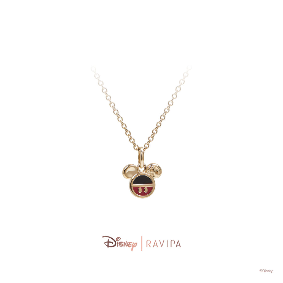 Classic Gold Mickey Mouse Necklace