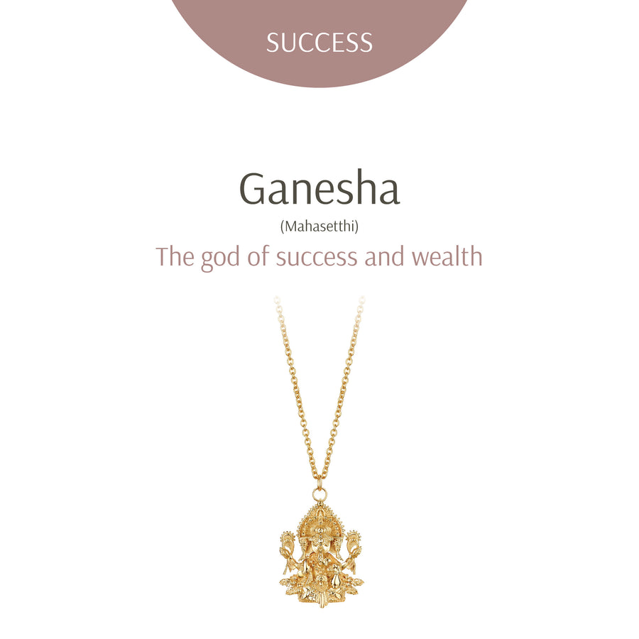 Ganesha Mahasetthi Necklace | Special Edition Golden Gold