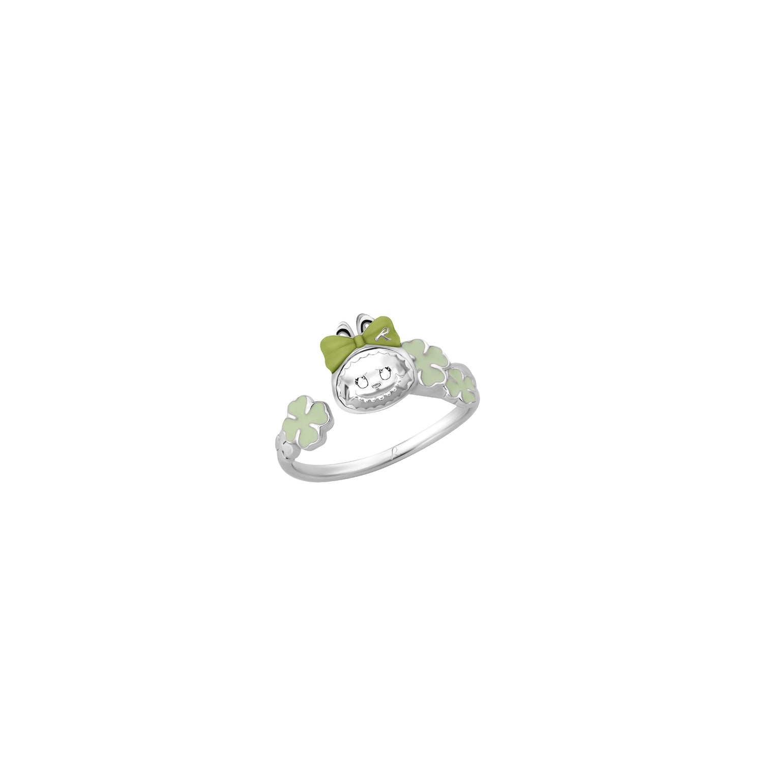 Ring Labu Lab Labubu Baby Four-Leaf Clover Ring – RAVIPA