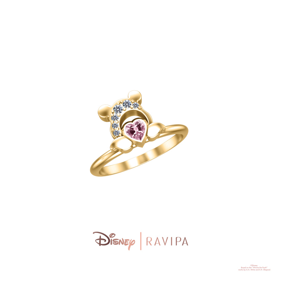 Gold The love of Winnie the Pooh Ring
