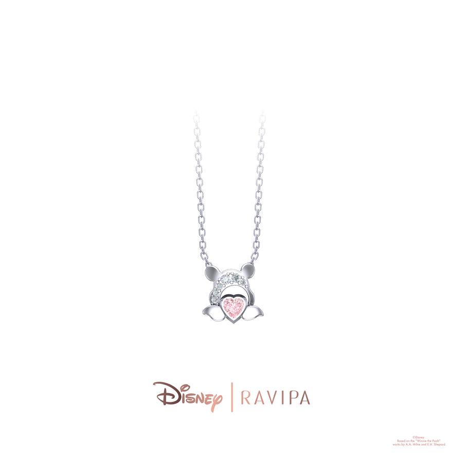 Silver The love of Winnie the Pooh Necklace