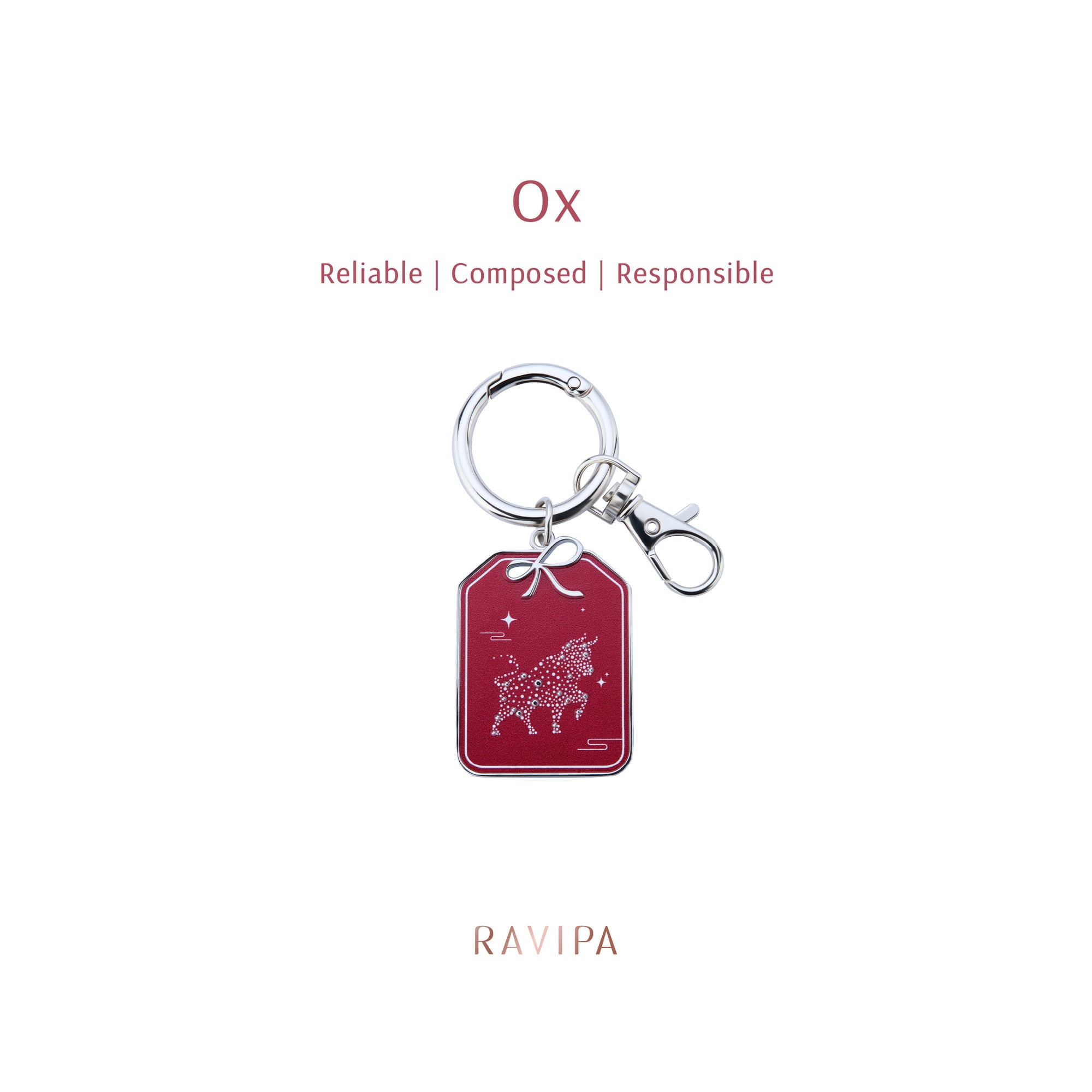 Ox Key Ring The Year of the Ox Keyring – RAVIPA