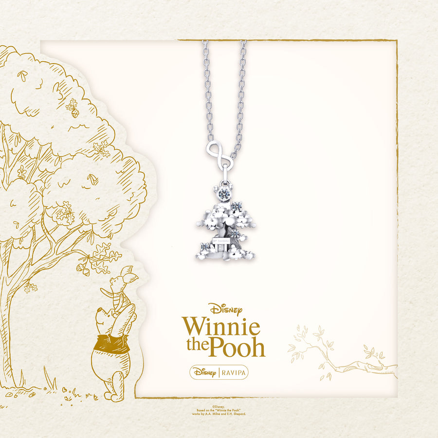 Silver Pooh’s Treehouse Necklace