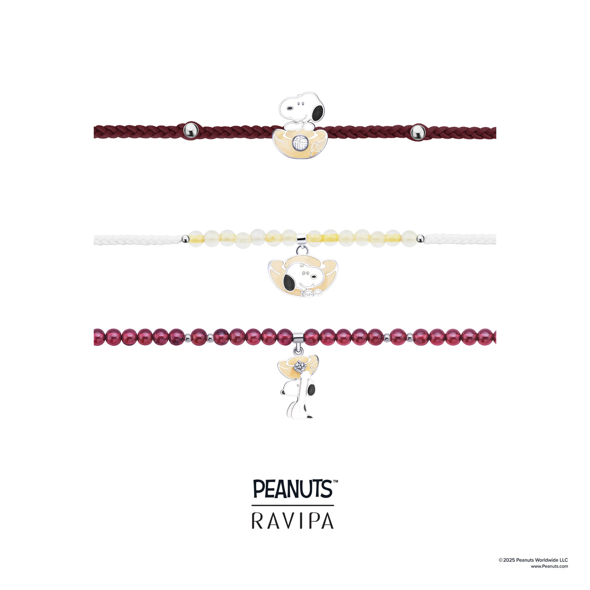 Snoopy Golden Bucket Bracelet All Design Packshot 001