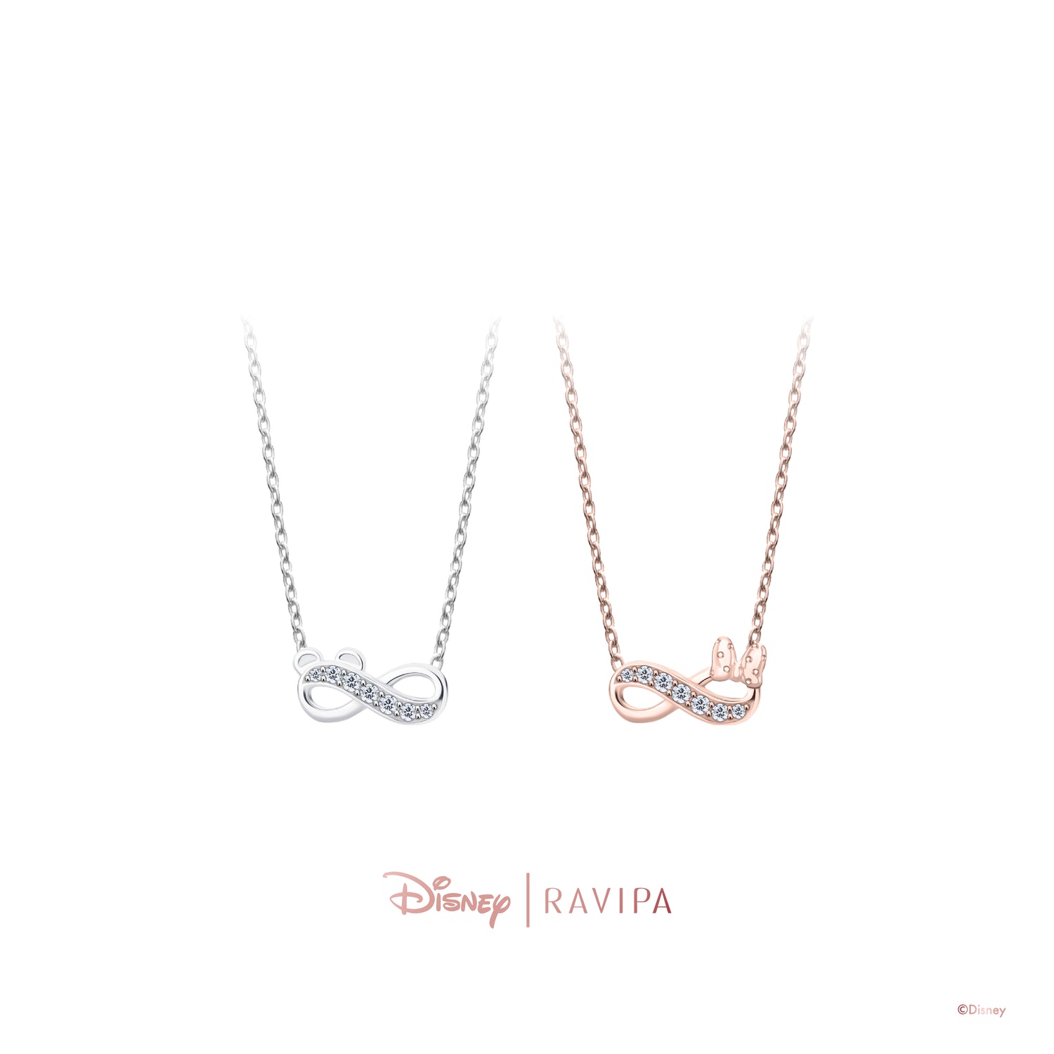 Unbreakable Infinity Mickey And Minnie Necklace Packshot 01