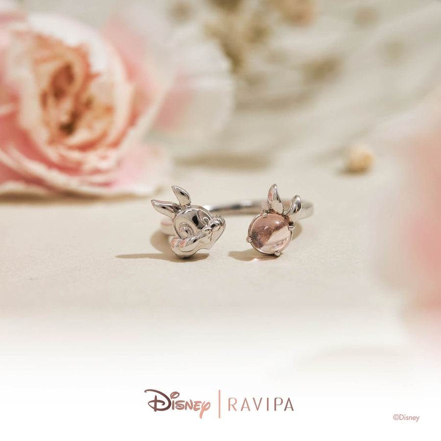 Crystal Silver Miss Bunny Ring