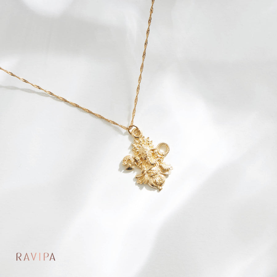 Ganesha Nataleela Necklace | Special Edition Golden Gold